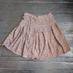 vintage 1990s gap pleated floral paisley skirt (9/10)